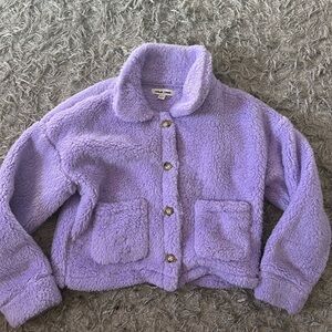 Brand new purple teddy bear jacket sz 10/12
